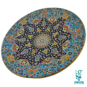 بشقاب سفال میناکاری کد CLP-003