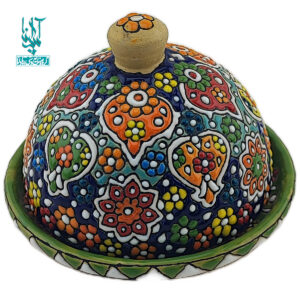 عسل خوری سفال میناکاری کد CLB-052