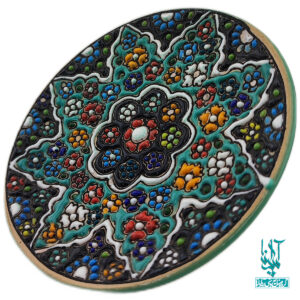 بشقاب سفال میناکاری کد CLP-016
