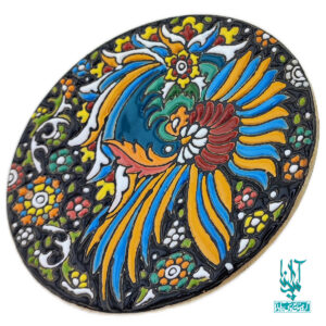 بشقاب سفال میناکاری کد CLP-022