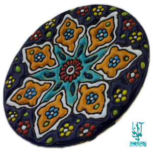 بشقاب سفال میناکاری کد CLP-035