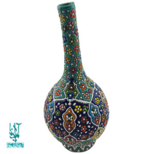 تنگ لوله ای سفال میناکاری کد CLV-047