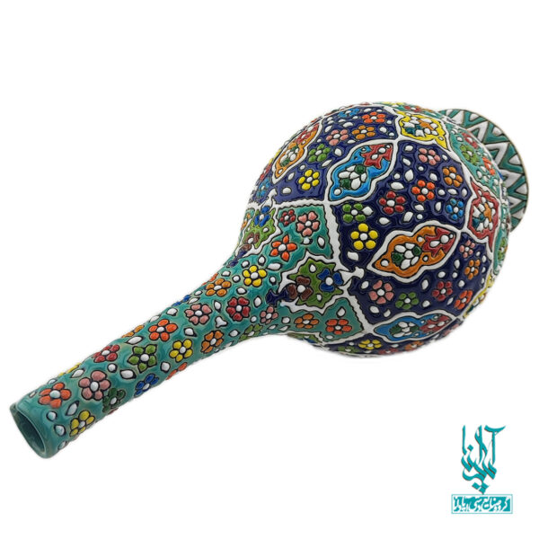 تنگ لوله ای سفال میناکاری کد CLV-047